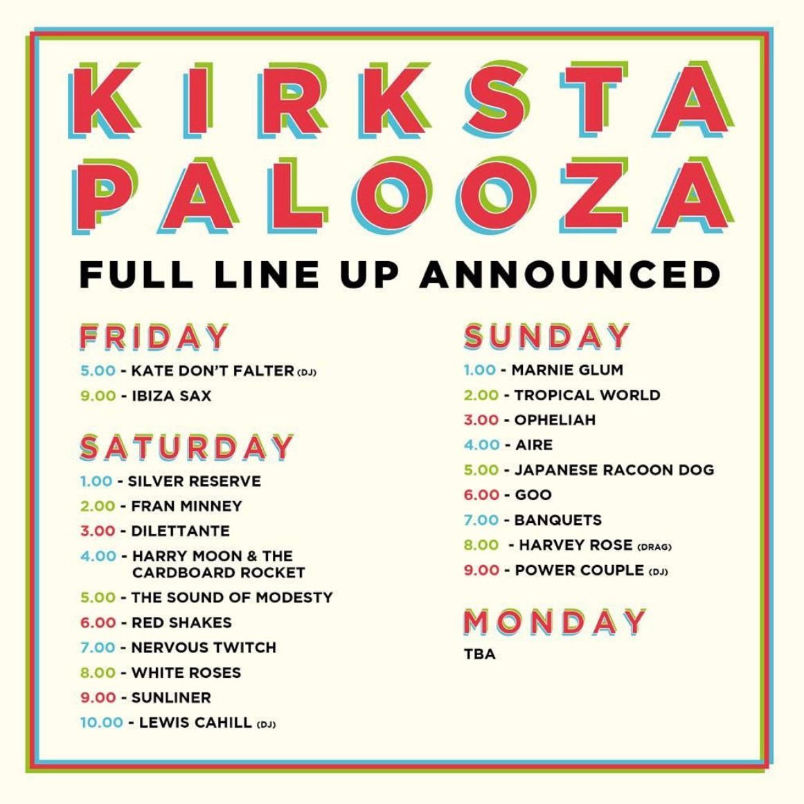 SO EXCITED TO ANNOUNCE we'll be playing KIRKSTAPALOOZA's 2023 lineup on August 26th! 😍We're going to be playing alongside such a sick lineup - more details to come! <a href="/kirkstallbrew/">Kirkstall Brewery</a>