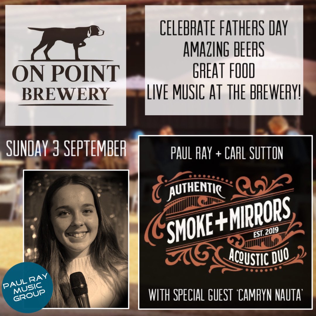 PaulRayGroup's tweet photo. We are really excited for this one! My duo Smoke+Mirrors teaming up with 14yo superstar Camryn Nauta ⭐️ Join us on Sunday 3 September at On Point Brewery, Alexandra VIC
#livemusic #youngtalent #singer #teensinger #brewery #acoustic #acousticguitar https://t.co/0AAxka3KtG