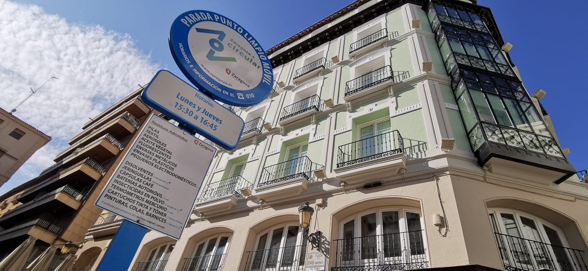 Los Puntos Limpios Móviles tienen 11 nuevas paradas y funcionan los siete días de la semana.
Estrenamos 4 camiones 100% eléctricos. 
ℹ Puntos móviles:  
De lunes a sábado 👉zaragoza.es/sede/servicio/…
Domingos 👉zaragoza.es/sede/servicio/…