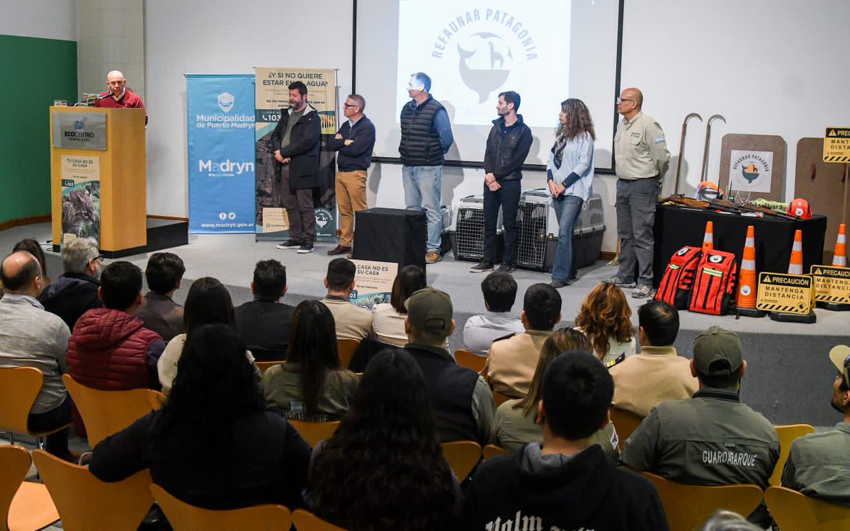 Presentamos en #PuertoMadryn el programa Refaunar, a través del cual fortaleceremos las políticas que implementamos para cuidar y proteger la biodiversidad de nuestra región, en un trabajo articulado con la Fundación Club de Roma y La Ciudad Posible.