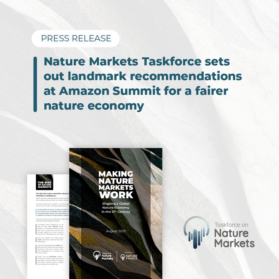 Taskforce On Nature Markets tweet media