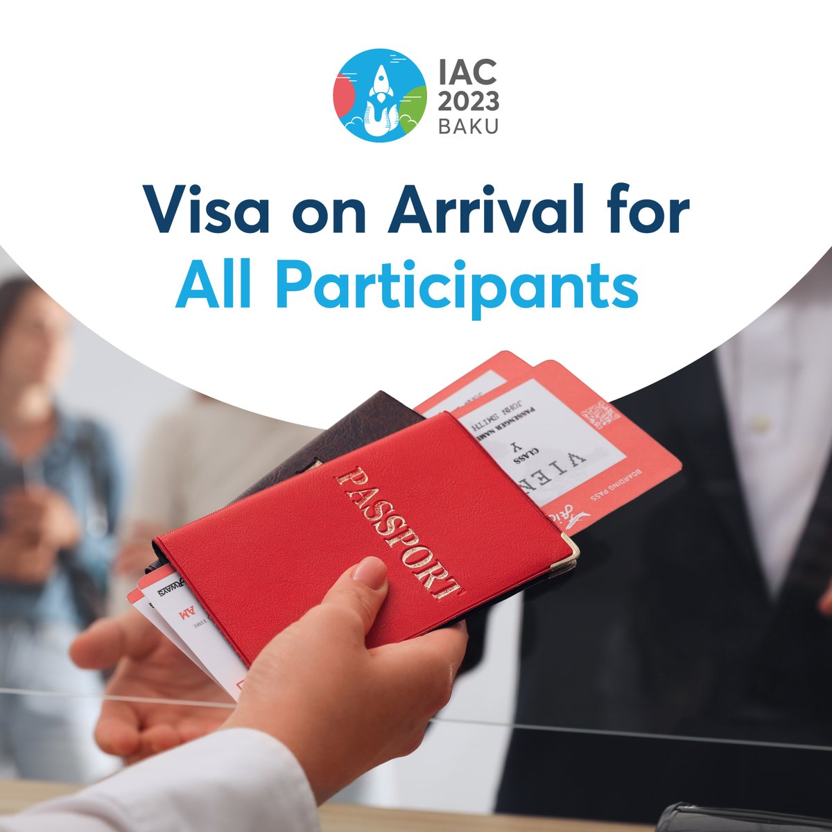 Iac2023's tweet photo. All the registered attendees of the #IAC2023 can now obtain visa on arrival in Azerbaijan between 20.09 &amp; 07.10, presenting an official document confirming online registration for the #IAC2023!
More details: https://t.co/gE3TDhYPJz
Register via the link in our bio! https://t.co/TfSx4kY1uj