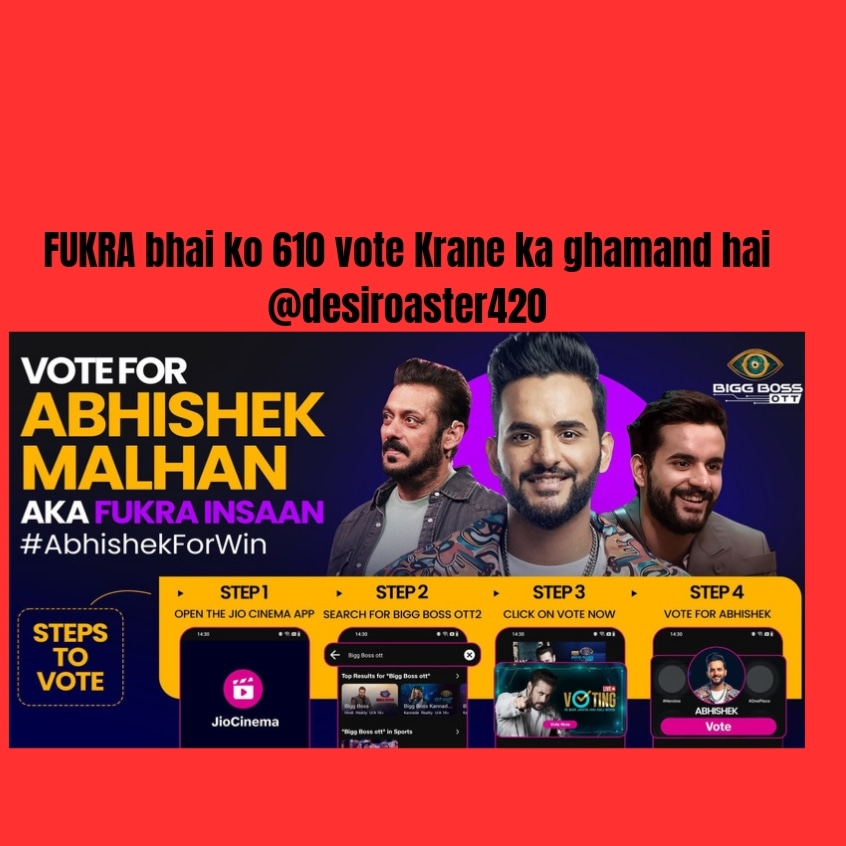 jattfromMeerut's tweet photo. #12thFailTeaser #AbhishekMalhan #FukraInsaan vote for FUKRA INSAAN 🙏 https://t.co/ZbZRTEq7QL