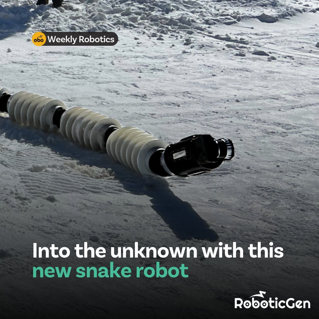 RoboticGen's tweet photo. Have a look at how NASA has developed a snake-like robot to explore the unknown.
Read More in our Newsletter.
#robotics #nasa #news #worldofrobotics #weeklyrobotics https://t.co/8cALVE2m6q