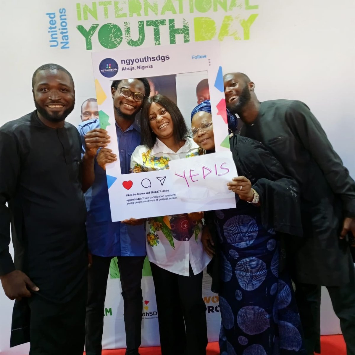 YEDIS representatives at the International Youth Day 2023, organized by ...