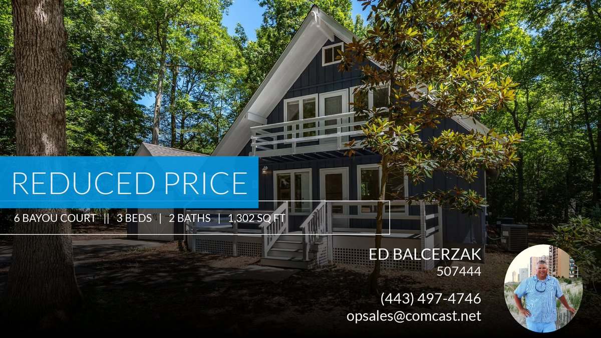 BalcerzakEd's tweet photo. 📍 Reduced Price 📍 This recently reduced home at 6 Bayou Court in Berlin won't last long, so, don't wait to set up a showing! Reach out here or at (443) 497-4746 for more information! https://t.co/YsQJPB9gSy https://t.co/9fGBNdjBAz