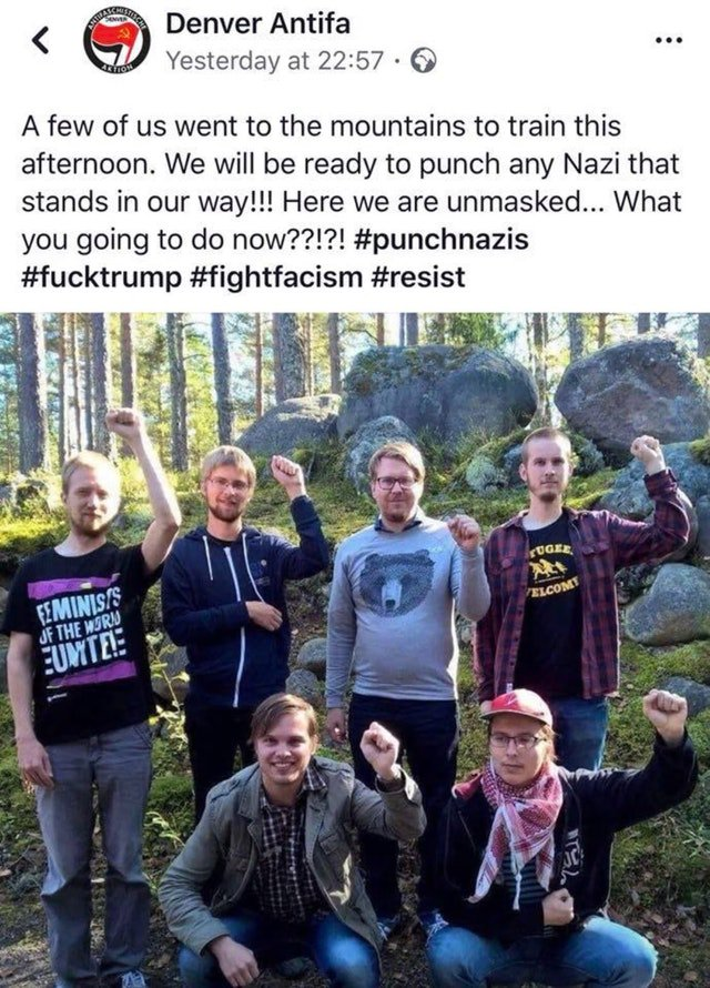 MonkeyANTIFA's tweet photo. Yes Comrades!
Our Brothers in the fight against MAGA Domestic Terrorists!
#SoldiersAgainstFascist
#PhysicalSpeciments
#WeHaveNotYetBegunToFight
#PreparationToBePrepared
@maineAntifa @AthertonAntifa @WokeStarfIeet @MichiganAntifa1 @VacavilleAntifa @antifa_hills https://t.co/RcdzFzwjnN