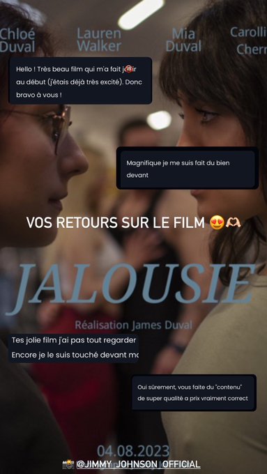 Pour ceux qui l&rsquo;ont loup&eacute;, le film est disponible sur MYM sur demande priv&eacute;e 😛  Ou sur le feed de @LaurenWalkeroff