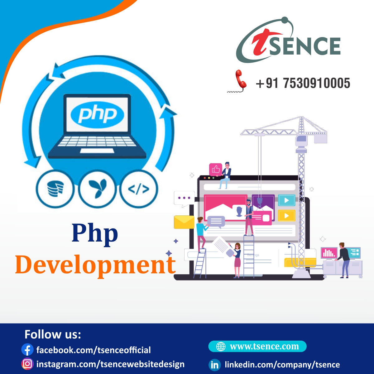 tsenceweb's tweet image. #Tsence is a #PHP_development_company that offers a wide range of #PHP_development_services, including custom PHP development, PHP #web_development, and PHP CMS development. We have a team of experienced #PHP_developers who can deliver high-quality PHP solutions on time.