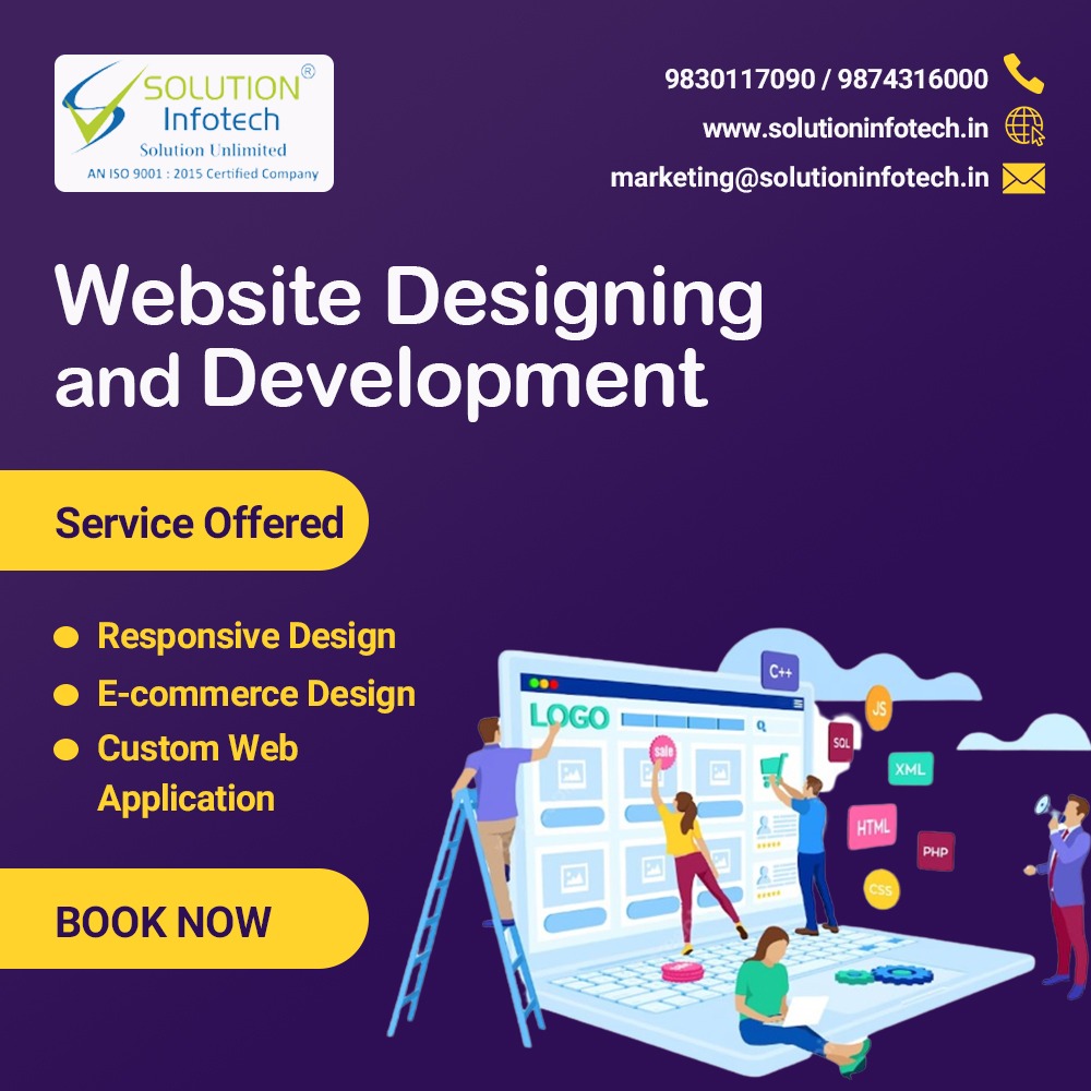 Crafting Digital Excellence! 🌐
✨ Transforming visions into captivating websites. 

#SolutionInfotech #WebDesignExperts #DigitalTransformation #OnlineSuccess #ResponsiveWebsites #EcommerceSolutions #CustomWebApps #ClientFocusedApproach #InnovativeDesigns #SeamlessFunctionality