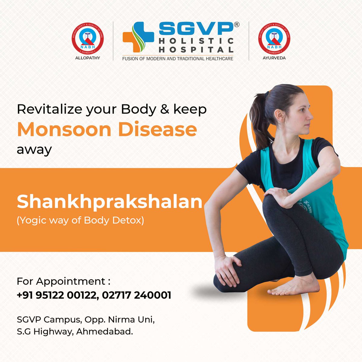 SGVPHH's tweet image. Purifying body and mind through #ShankhPrakshalan 🌀🌿 Embracing the ancient practice of intestinal cleansing to rejuvenate from the inside out.
Know more about Shankh Prakshalan Call us at 9512200129, 02717240001
#InnerPurification #AncientPractices #sgvp #sgvpyoga