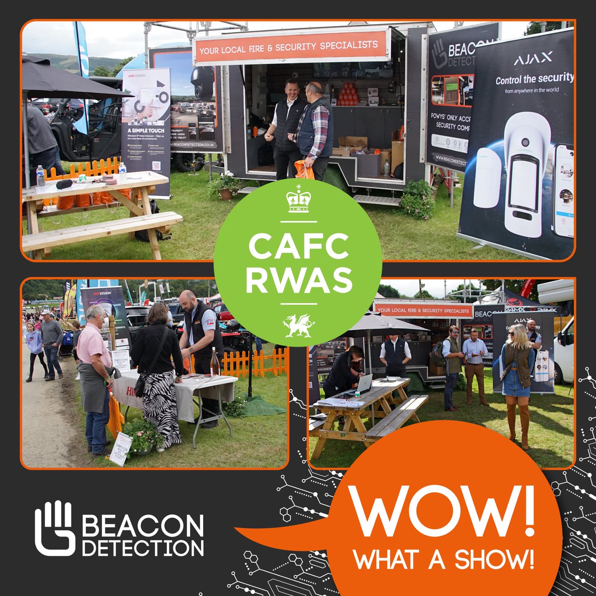 BeaconDetection's tweet image. We had a great time at the Royal Welsh Show and it was a pleasure to meet existing and new clients as well. We are busy surveying these new opportunities and look forward to meeting everyone who requires our free quoting service soon! #BeaconDetection #RoyalWelshShow2023
