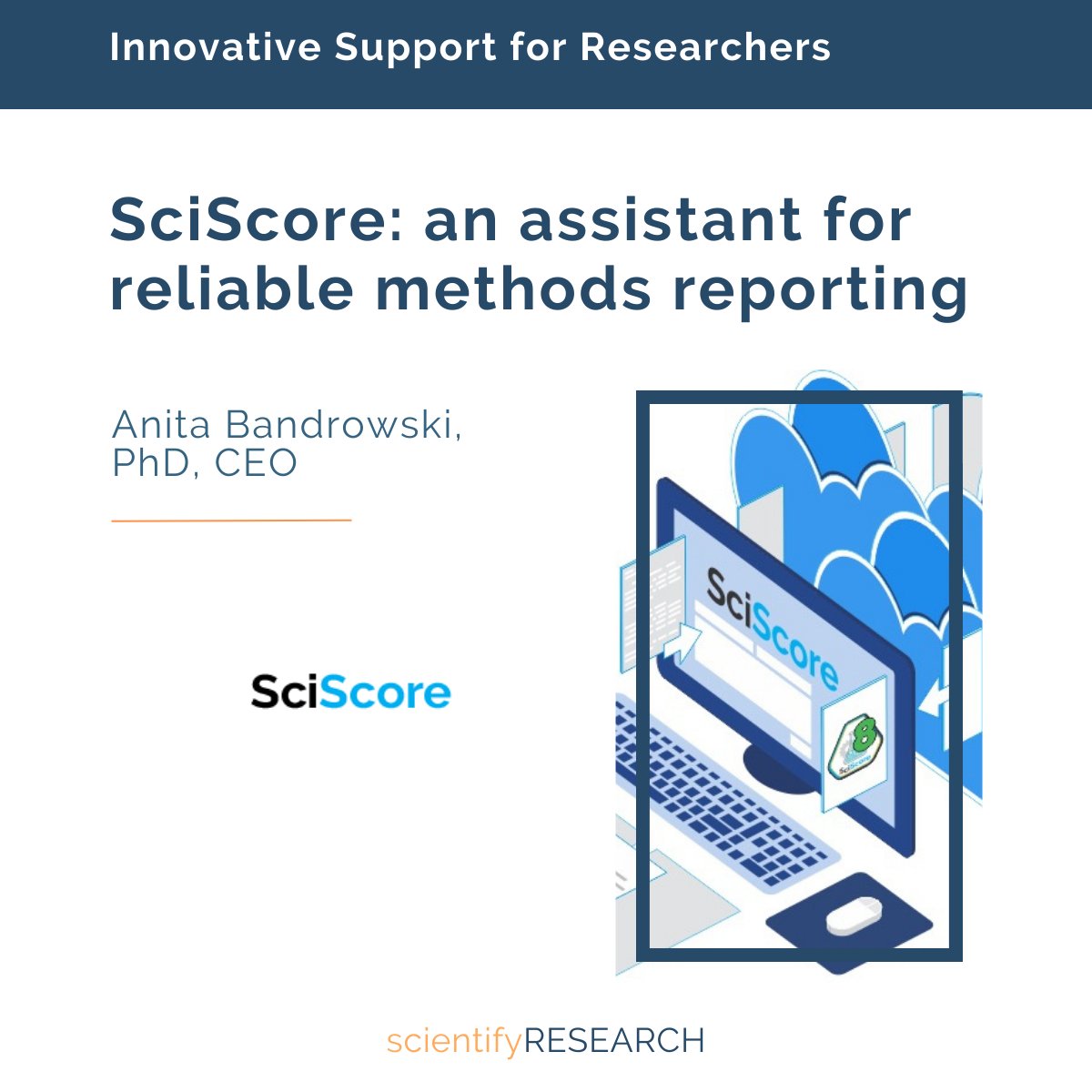 We talked to <a href="/Anitabandrowski/">Anita Bandrowski</a> , founder of <a href="/sciscore/">SciScore</a>  and <a href="/SciCrunch/">SciCrunch</a>, about the tools they have developed to gamify methods reporting and help ensure completeness, and how these can increase scientific reproducibility.
scientifyresearch.org/blog/sciscore-…

#SciSCore #scientifyRESEARCH