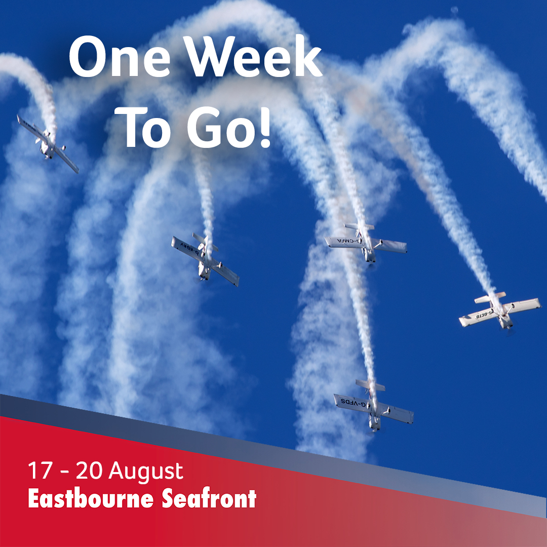 EB_Airshow's tweet photo. 📣 There's only ONE WEEK TO GO!

Start planning your visit to Airbourne...
💺 Reserved seating: https://t.co/vuLvcYRkBf
🚲 Public transport &amp; cycle park info: https://t.co/dBuP82gxX5
🚗 Pre-book parking: https://t.co/vmmT4xp9B3
✈️ Supporters Club: https://t.co/yI0PUnmJ3C https://t.co/3bWabc4kYw