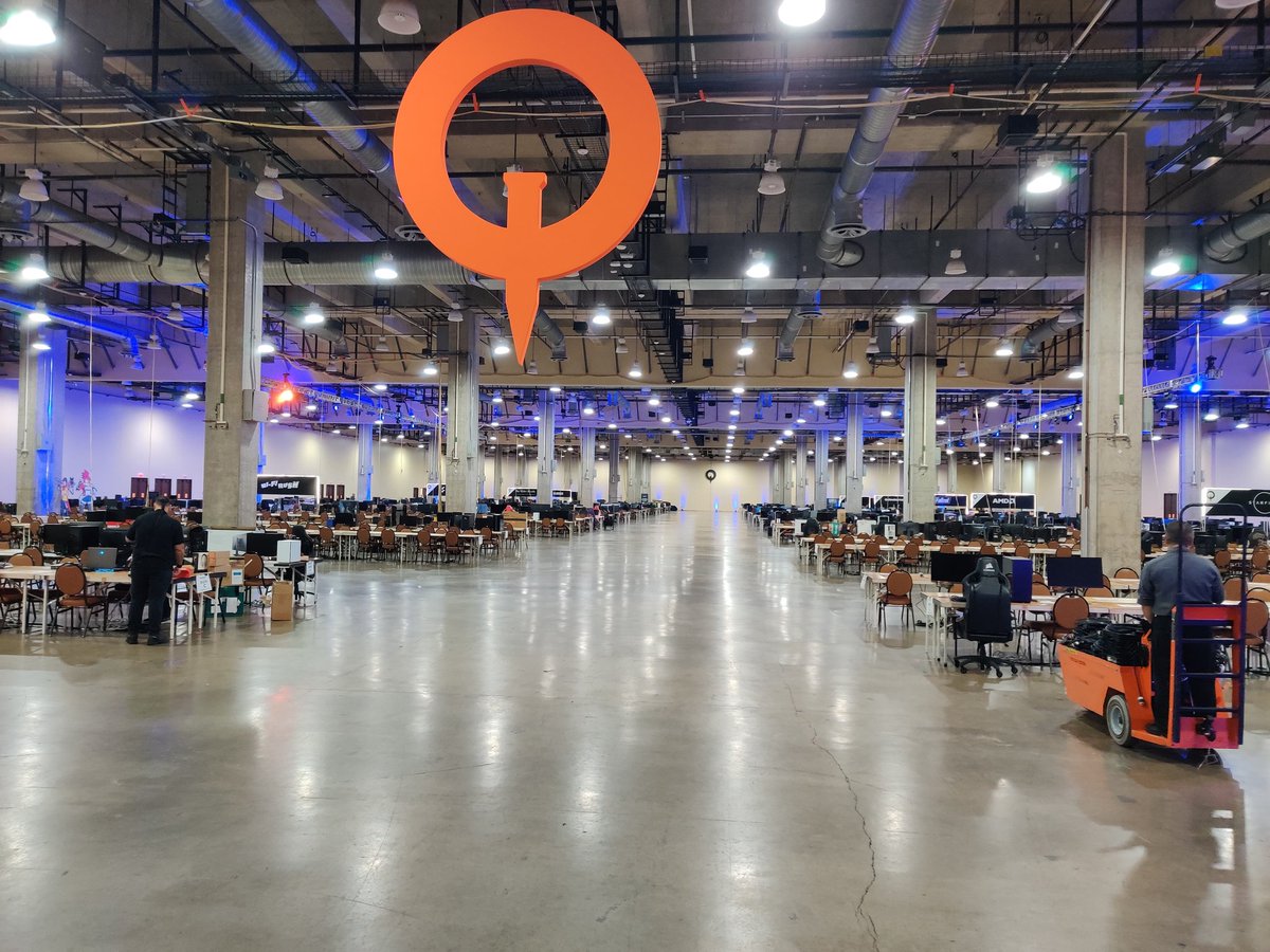 Looks like the #QuakeCon BYOC is about ready to kick off, and the #QuakeProLeague should be live in a little over an hour. 👍
