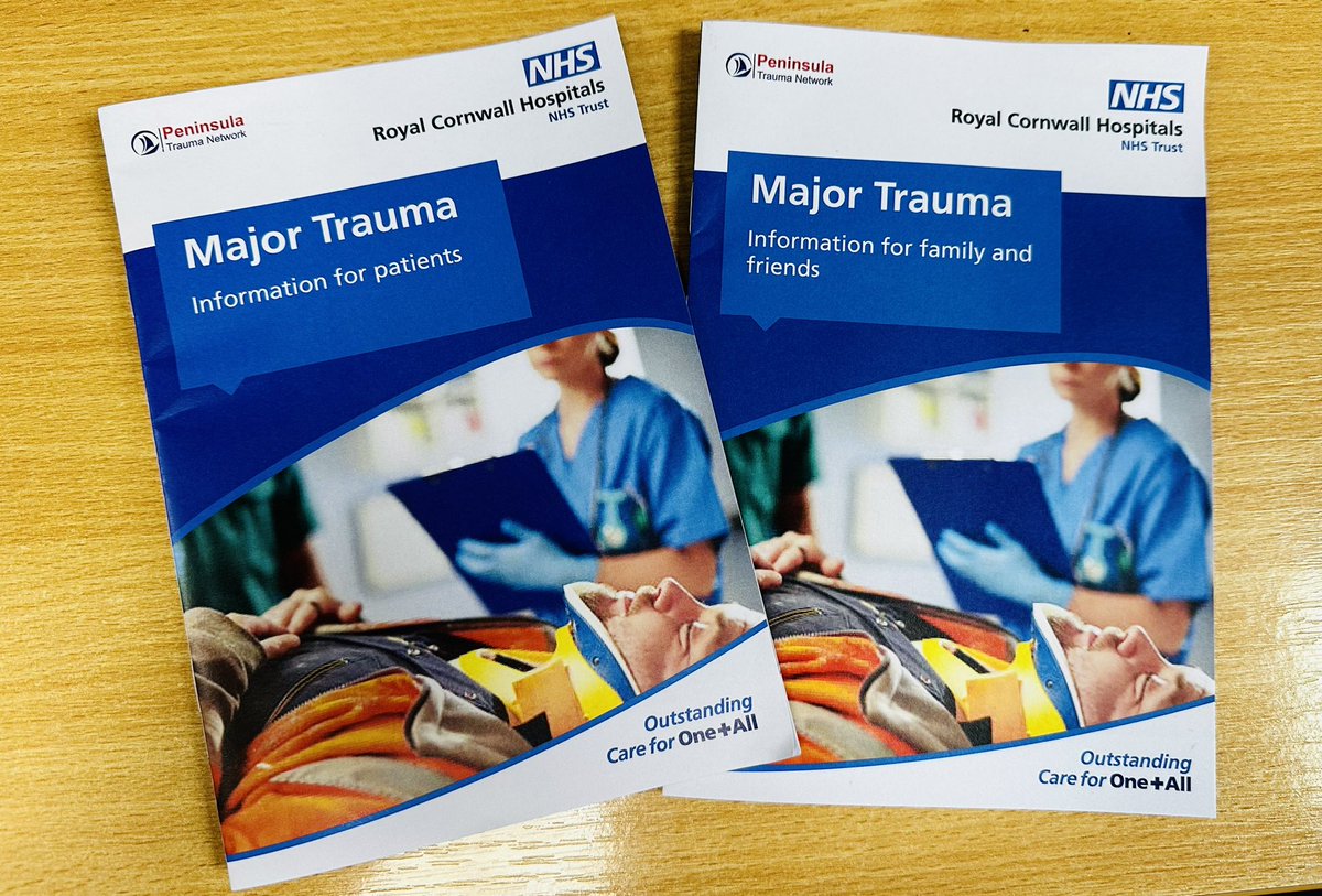 We are looking forward to introducing new patient information leaflets <a href="/RCHTWeCare/">Royal Cornwall Hospitals NHS Trust</a> in to clinical areas in the near future. 

The leaflets provide useful information of how injuries are managed and signposting to external support services.   
<a href="/peninsulatrauma/">Peninsula Trauma Network</a> <a href="/AnolaDaniell1/">Anola Daniell</a>
