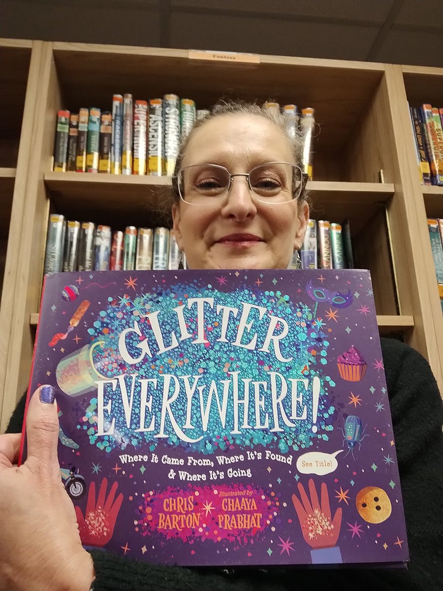 Thank you @Bartography for this signed copy of Glitter Everywhere! I can't wait to share this with my students.