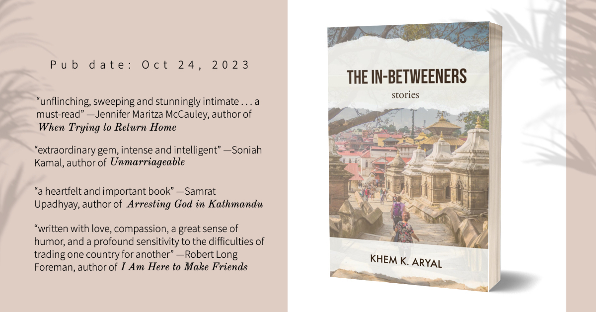 khemaryal's tweet photo. ✨Cover Reveal✨

I'm thrilled to share the cover of my forthcoming short story collection, THE IN-BETWEENERS. Incredibly grateful to the @BraddockAveBook team for the amazing work 🙏🙏

The book is available for pre-order at  https://t.co/USVDWLs8wo https://t.co/NtATrYjElh
