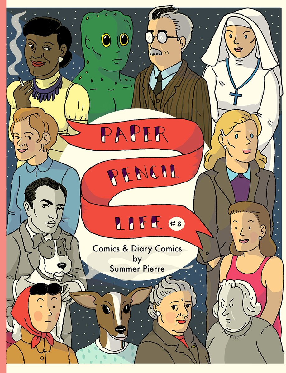 AVAILABLE for Pre-Order: Paper Pencil Life #8 !! etsy.me/3DOnZM3 via <a href="/Etsy/">Etsy</a> 

The first themed issue ever! Comics about writers, cartoonists, books, film, and TV!
48 pages of FULL COLOR comics! 🌈
Coming September 22!