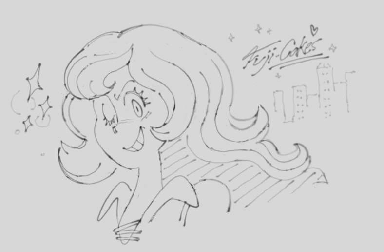 socko_bocko's tweet image. i like how they draw her hair in that show