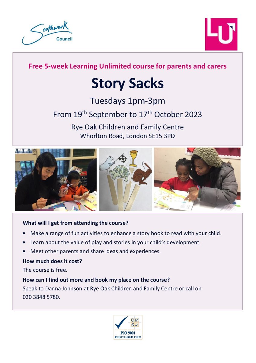 CfcPprn's tweet image. As we head into September why not join in and sign up to our 5 week story sack course. You will create lovely resources to help you read story books with your child! Contact us for more info! #earlyyears #earlylearning #pprn