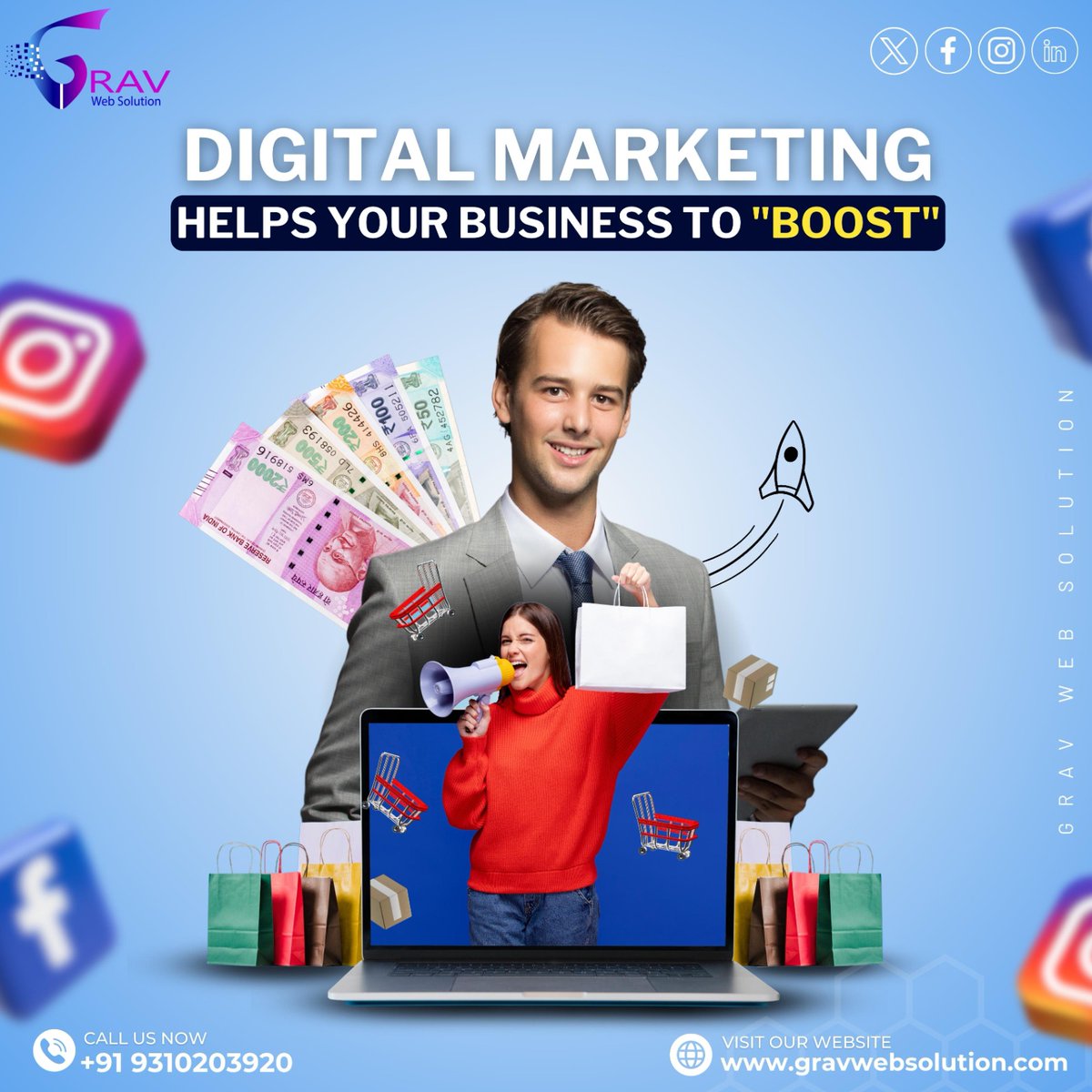 gravwebsolution's tweet image. Our 𝐃𝐢𝐠𝐢𝐭𝐚𝐥 𝐌𝐚𝐫𝐤𝐞𝐭𝐢𝐧𝐠 𝐒𝐞𝐫𝐯𝐢𝐜𝐞𝐬 Helps Your Business To &quot;𝐁𝐎𝐎𝐒𝐓&quot; .

📷CALL US NOW = +𝟗𝟏 𝟖𝟏𝟑𝟎𝟒𝟐𝟓𝟕𝟏𝟎

#BrandBoost #MarketplaceDomination #SocialMediaMasters #GetNoticed #BusinessSuccess #DigitalMarketing #GravWebSolution #SocialMediaPromotion