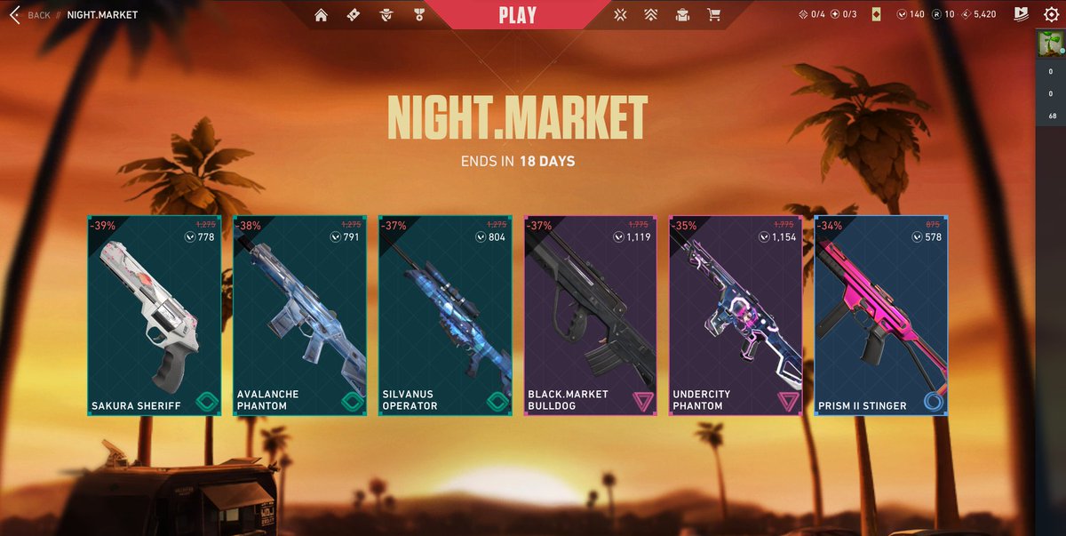 TechFnc's tweet photo. @ValorantUpdated Probably one of the worst night markets I've seen https://t.co/ng2crNHPb2