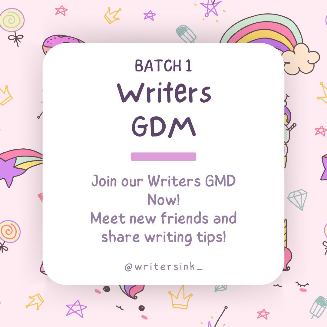 WritersInk_'s tweet photo. Let us start anew 🎉

Hey writers! W.Inks Writers GDM Batch 1 are now open!🤳Simply comment down ⬇️ your username in order to join. We’re so excited to meet all of you🫶. https://t.co/tw2ByCJ5KH