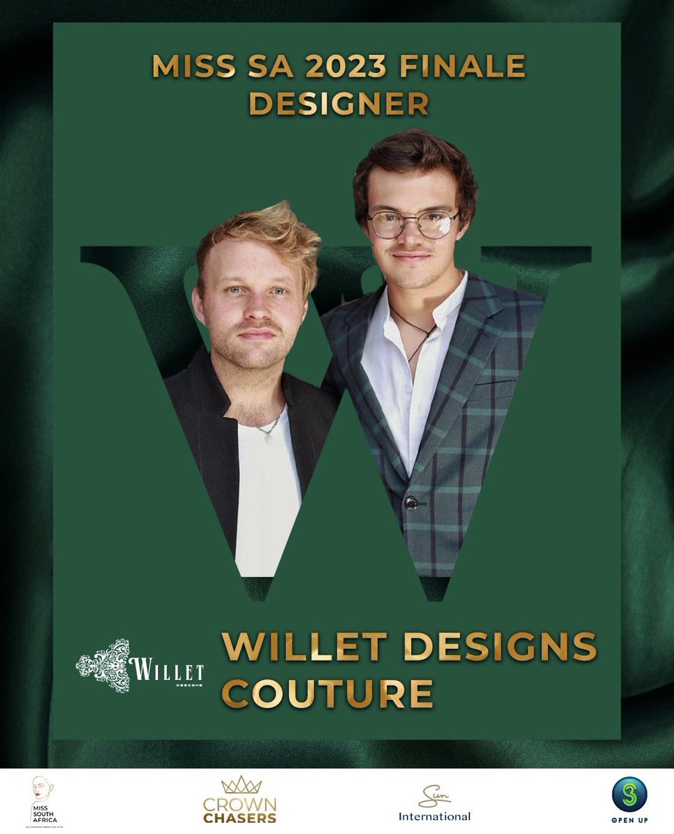 Official_MissSA's tweet photo. INTRODUCING MISS SA 2023 FINALE DESIGNERSπ
For the grand opening scene, we have the talented designer William De Beer founder of @willetdesigns .
#MissSA2023 #PageantFinale #Designers #WilletDesignCouture https://t.co/XQZxnsB0RT