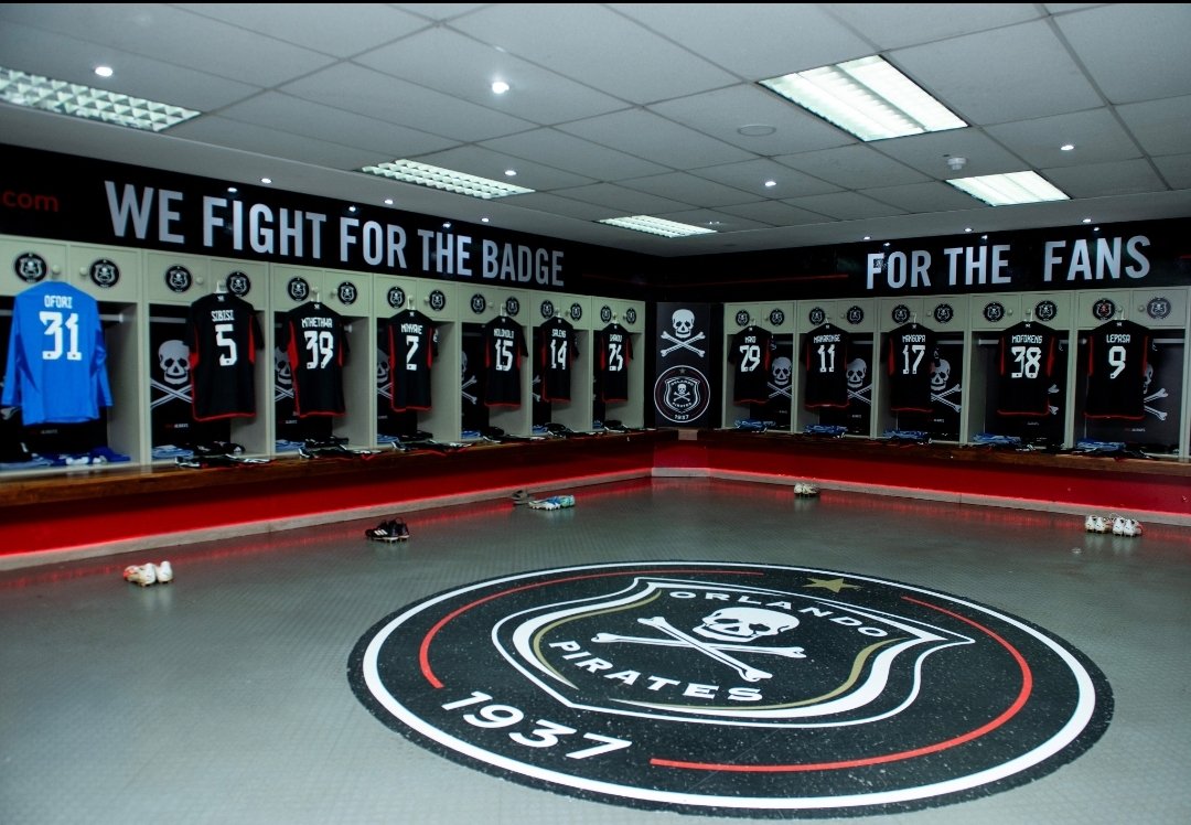 Shamase on X: Orlando Stadium dressing room is Orlando Pirates  branded..is loftus or FNB branded like this or those teams don't have a  Stadium?😭🤣🤣🤣  / X