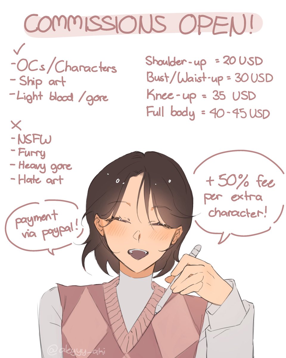 aleyyy_aki's tweet photo. HEY GUYSSS!!! opening 3 commision slots, feel free to dm if interested!! more info in carrd <33

rts are heavily appreciated!!! #commisionsopen https://t.co/xiliUHchye