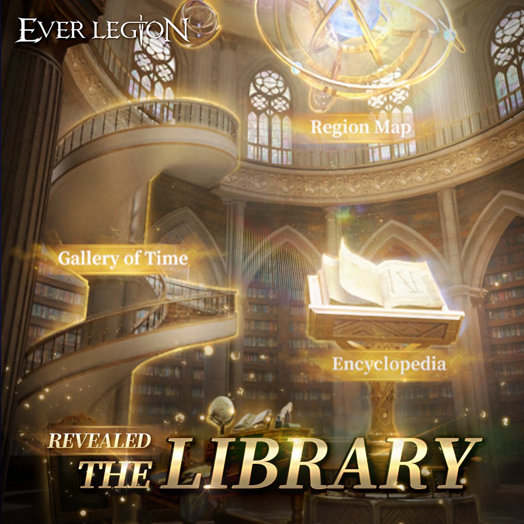 EverLegionEN's tweet photo. #New_System
#Library
Welcome to the Library, a place where you can immerse yourself in knowledge, explore exclusive term definitions, and browse through collectable posters obtained from special bonus stages.
Join me for a tour of this stunning building!🥳 https://t.co/OV5mQcX6wG