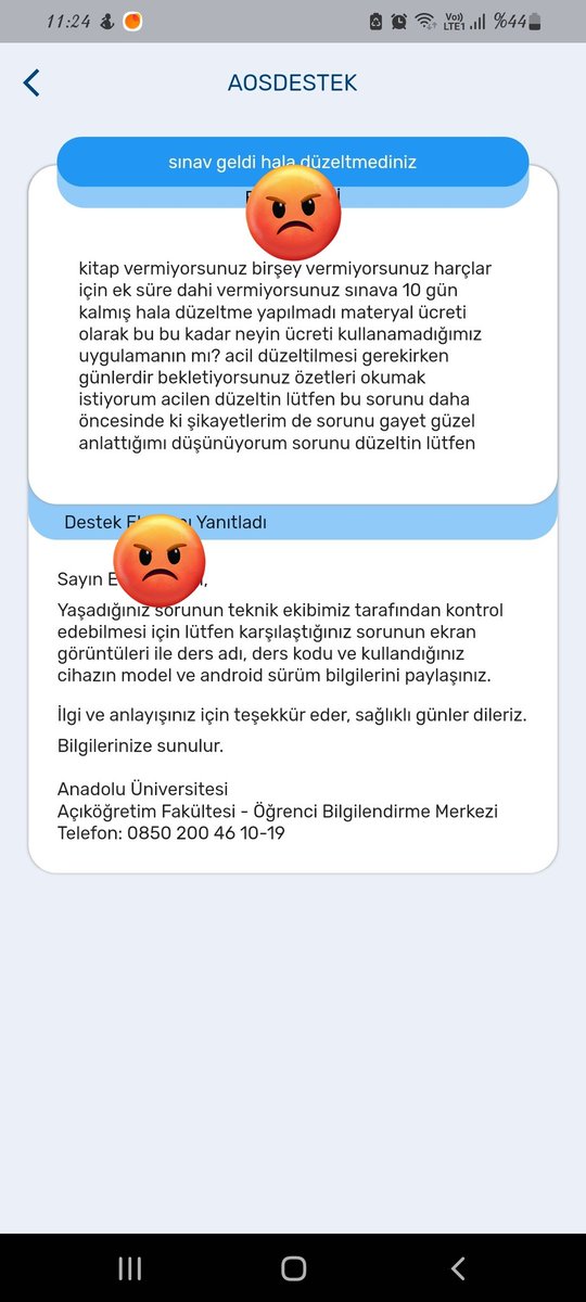Eda18985013's tweet photo. @Anadolu_Univ Boşuna okul tanıtım videoları paylaşmayın ufacık bir sorunu dahi düzeltemiyorsumuz hakkım olan uygulamayı kullanmak için savaş veriyorum resmen 2-3 arkadaşımda aynı sorunı yaşıyor sunduğunuz tek imkan uygulama oda çalışmıyor 
 9 gün kaldı yazıklar olsun... https://t.co/9tzgHgYi0k