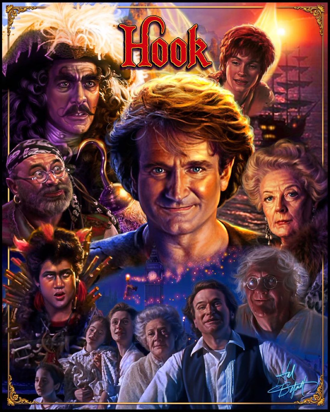 R E P L I C A N T on X: “Hook” (1991) Arte de Hal Betzold.   / X