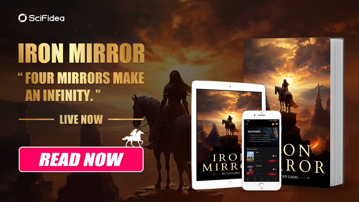 📖 New Book Live Now!!!! 🔥🔥🔥
*Iron Mirror* -- Four Mirrors Make An Infinity

👉 Read Now: scifidea.org/book/detail/57…

#sciencefiction #scifibook #scifiart #SciFidea