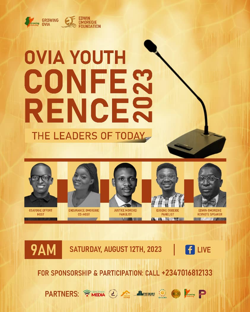 JusticeMoroyei's tweet photo. I will be Speaking as a Panelist at the International Youth Day Celebration organized by Ovia Youths: A local government area in Edo State https://t.co/uY4qCSkbzb