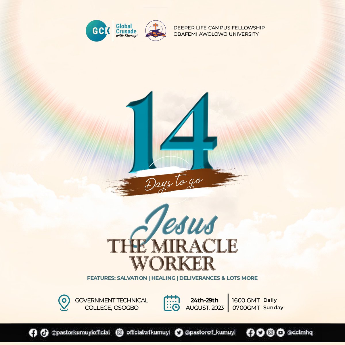 dlcfoau's tweet photo. YOUR HELPERS NEED HELP
Today, nobody seems to be there for anyone,
Everyone is dealing with their own circumstances.
We all need help from the miracle worker.
What help can any man give that will really comfort you?
Stop trusting in men, and look onto Jesus.
14 days to go 🎊 https://t.co/Ype3x1MJwn