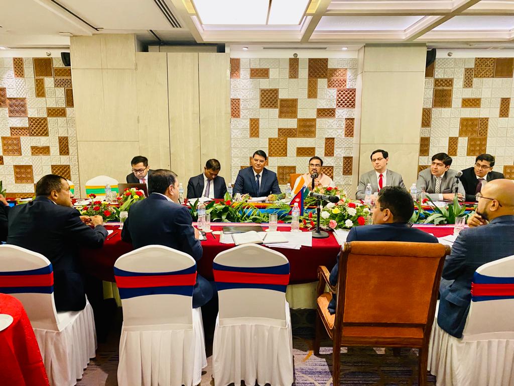 Ajay1801's tweet photo. Bilateral Review of all Lines of Credit projects under Government of India finance in Nepal; at Soaltee Hotel in Kathmandu https://t.co/p8SWzbPGzK