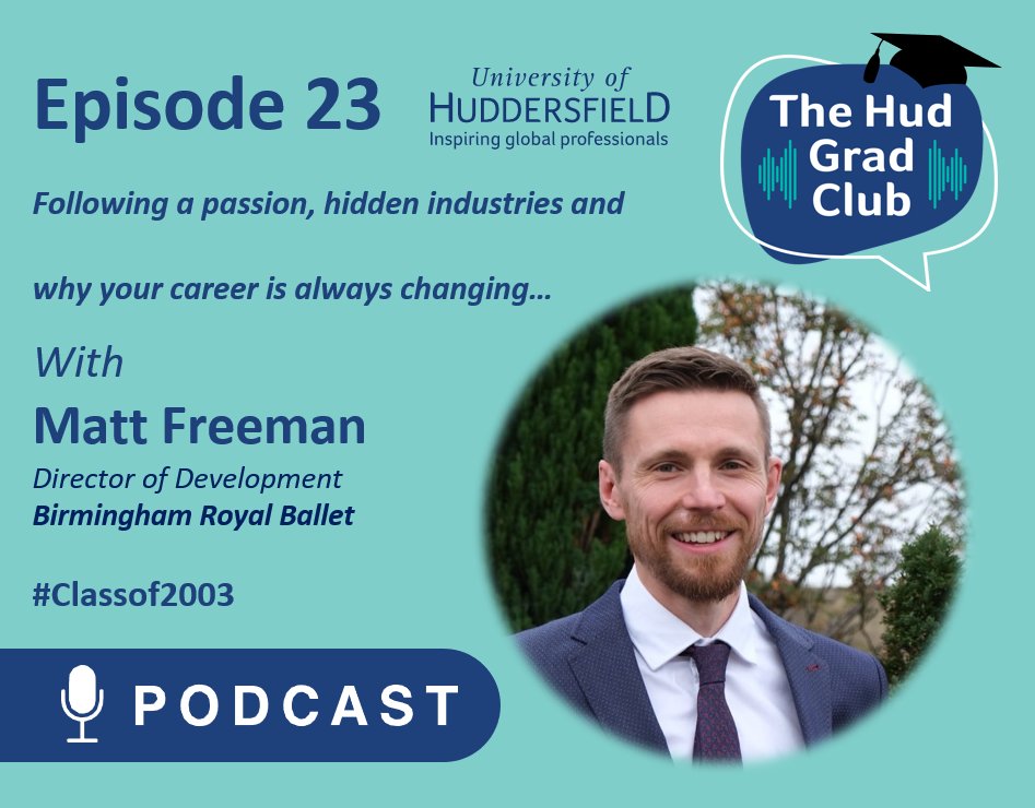 WorldWebb's tweet image. 🎧 #TheHudGradClub IS BACK!🎧

In our latest episode I spoke with #Classof2003 
@HuddersfieldUni graduate, Matt Freeman, about his squiggly career in arts fundraising!

📺 Watch HERE: youtube.com/watch?v=qaCAO5…

🎧 Listen HERE: open.spotify.com/episode/0RSlWQ…

#HudGradClub #HudGrad #Alums