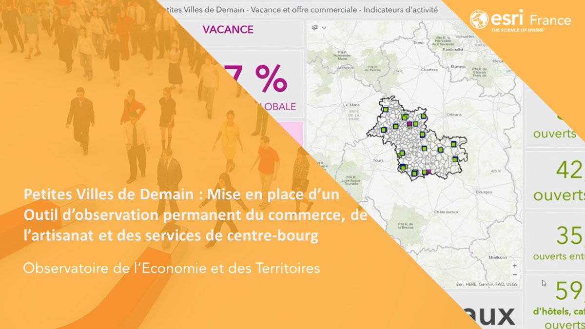 Esri_France's tweet photo. 🎬[Replay] Petites Villes de Demain - Mise en place d'un outil d’observation du commerce, de l'artisanat et des services de centre-bourg au Loir-et-Cher
➡️ https://t.co/V7f6DX32OE
@CCI_41 
#implantationcommerciale #commerces #dynamisation #attractivité #centre-ville #ArcGIS https://t.co/OUWMNrrL0M