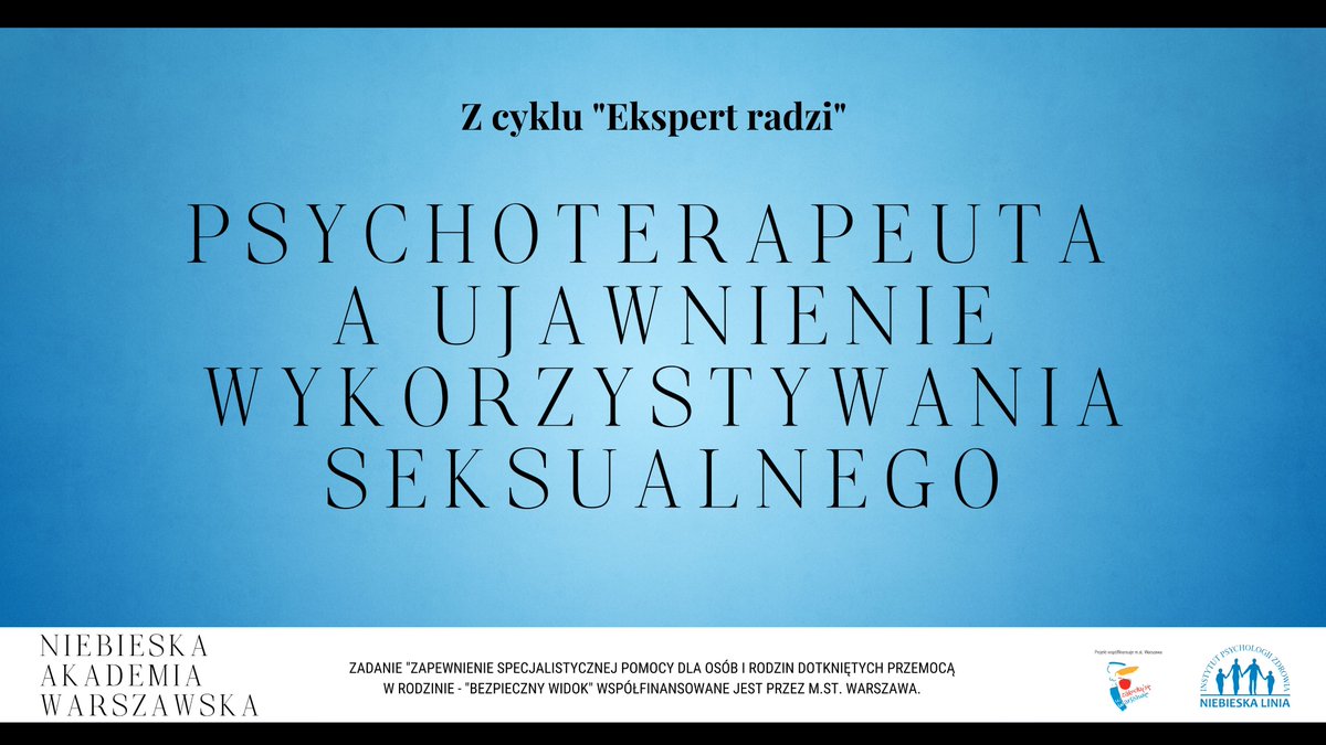 NiebieskaLinia's tweet photo. Pomaganie osobom wykorzystywanym seksualnie kojarzy się wielu profesjonalistom z odczuciem olbrzymiego obciążenia, które łączy się z ujawnianiem przestępstwa. 

https://t.co/OKmcfiD0cn https://t.co/LSbLhd45qR