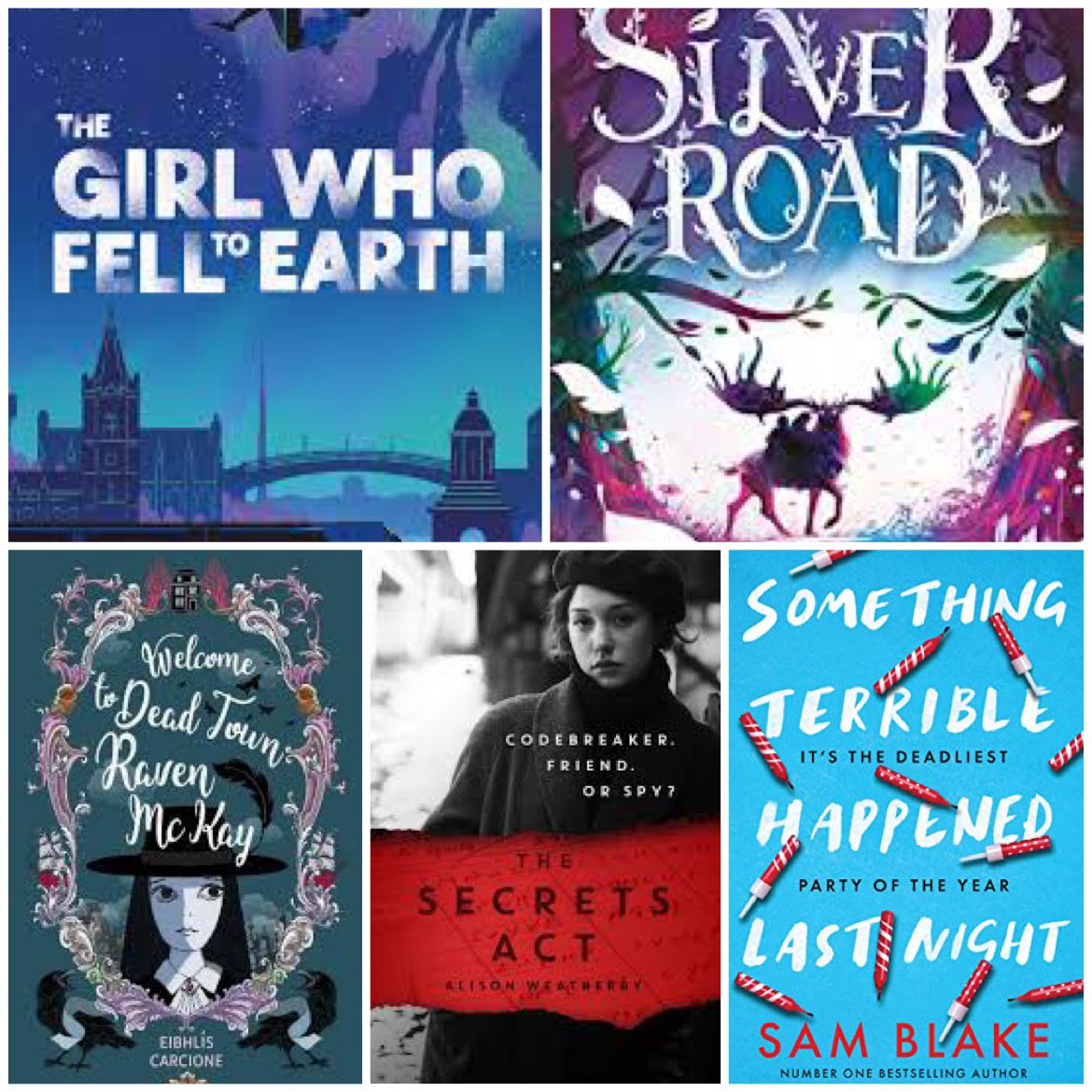 Eve_Mc_Donnell's tweet photo. @rickoshea @padraig_kenny @SJOHart @eibhliscarcione @Heldideas @doyle_cat @sarahwebbishere @happy_scribbler @leonaforde1 @AlNolan @Aoife_Dooley @ERMurray @alexdunnewrites Recent middle-grade favs by Irish writers include @PForde123’s The Girl Who Fell to Earth, @SJOHart’s The Silver Road (coming soon - preorder now!), @eibhliscarcione’s Welcome to Deadtown. For YA, @aliwea’s The Secrets Act & @samblakebooks’s Something Terrible Happened Last Night https://t.co/B16zgv1SgD