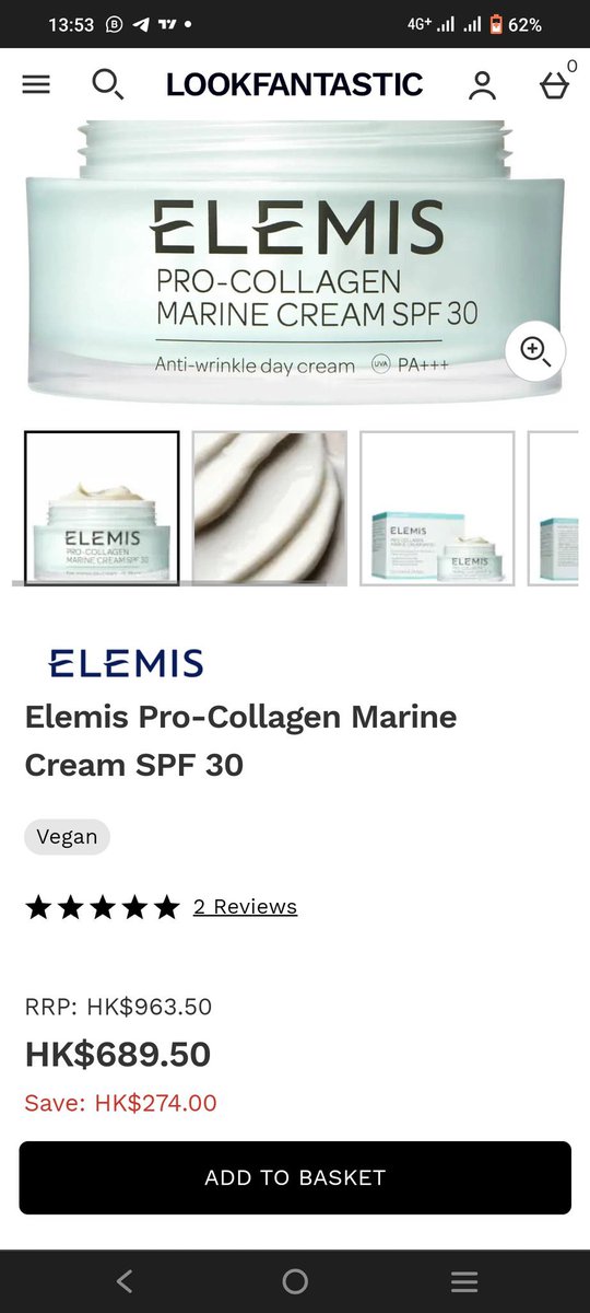 pse.is/56pn4z

#LookFantastic #Elemis #ProCollagenMarineCream #Skincare #Moisturiser #SPF30 #EnvironmentalProtection #YoungerLookingSkin #GelCreamTexture #NourishingFormula #WorldwideShipping #ShopNow #ExclusiveOffers