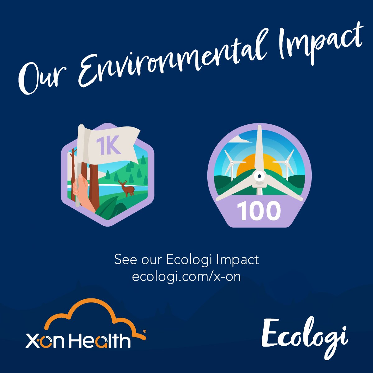 XonUK's tweet image. 1,000 trees planted and 100 tonnes of CO2e avoided! 🌳 🌍 

#ecologi @Ecologi_hq #NHSNetZero #SurgeryConnect #digitalhealth