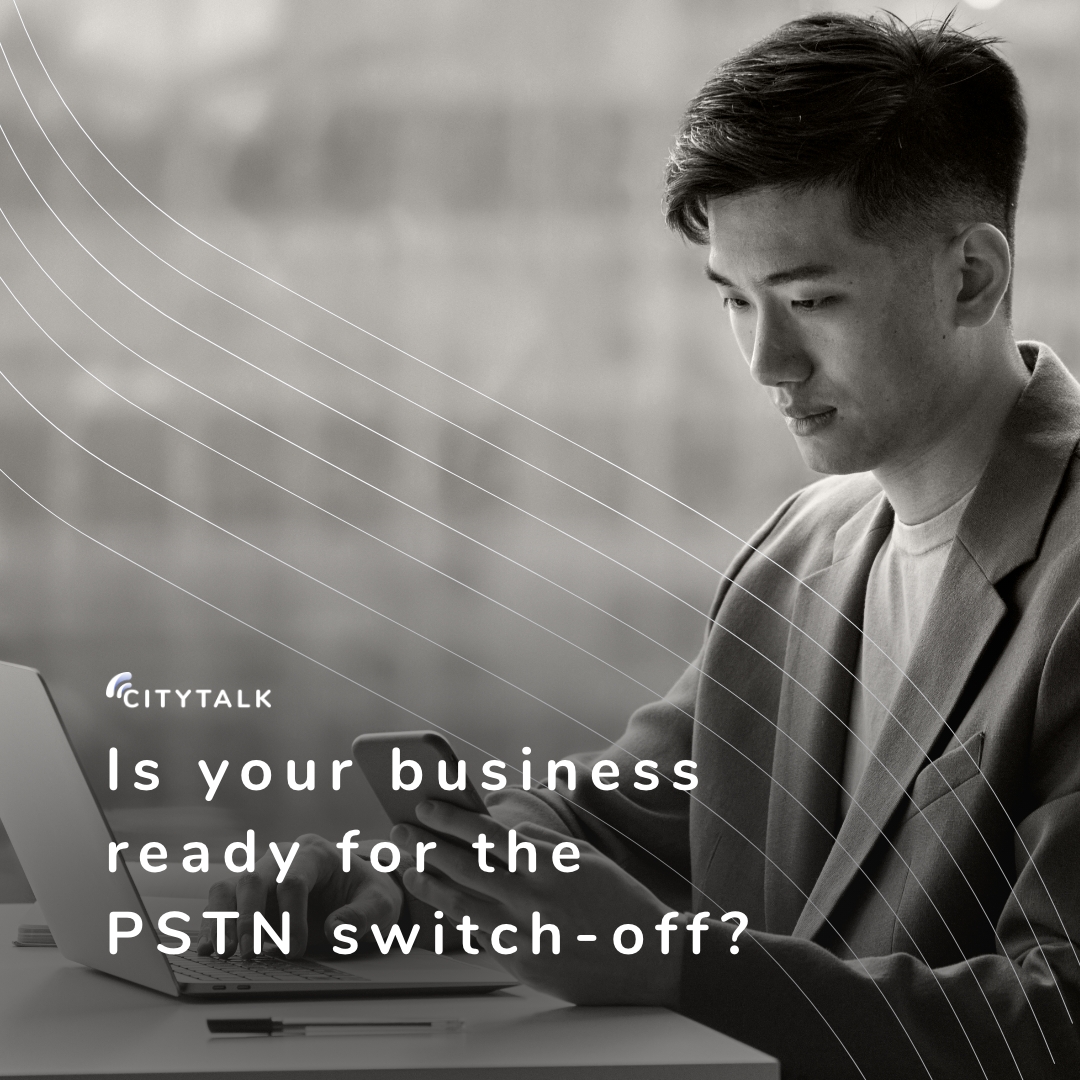 CitytalkGroup's tweet photo. Is your business ready for the PSTN switch off? Read our recent blog to find out what the switch off means for your business and how you should prepare. https://t.co/xRw3reR1Os #Citytalk #PSTNSwitchOff https://t.co/doLa4pxS4x