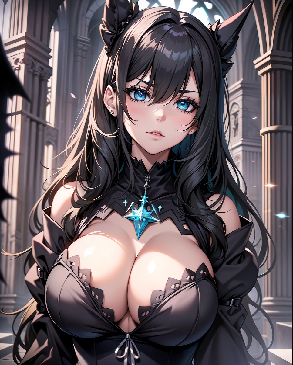 DiffusionWaifu's tweet photo. Lost in the whispers of ancient stones, this waifu graces the cathedral's solemn halls. Her black attire weaves a tale of mystery, a fusion of darkness and elegance within these hallowed walls.๐คโช๏ธ
#AIArt #aiwaifu #stablediffusion #diffusionisstable #animegirl #waifus #gothgirl https://t.co/QAGi5b8IAQ