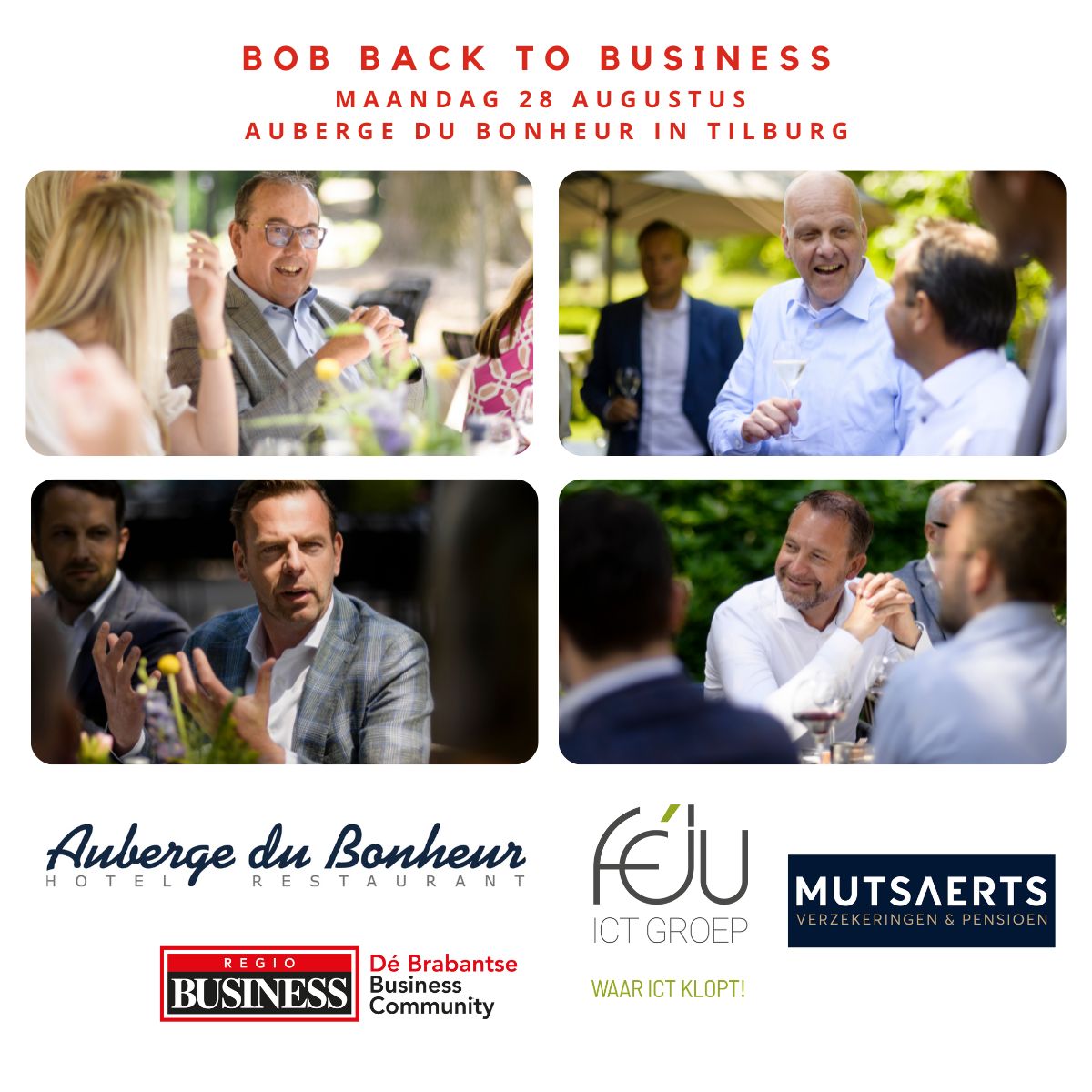 RegioBusiness's tweet photo. ‘Straks wil ik misbaar zijn’, zegt Albert Jakobsen. ‘Mensen verantwoordelijkheid geven is ook futureproof. Hoe de partners van BOB Back to Business hun bedrijf futureproof maken, was onderwerp van een goed gesprek als voorproef op #BOBBacktoBusiness ➡️ https://t.co/29Nr02aGsP https://t.co/od37DDFHYB