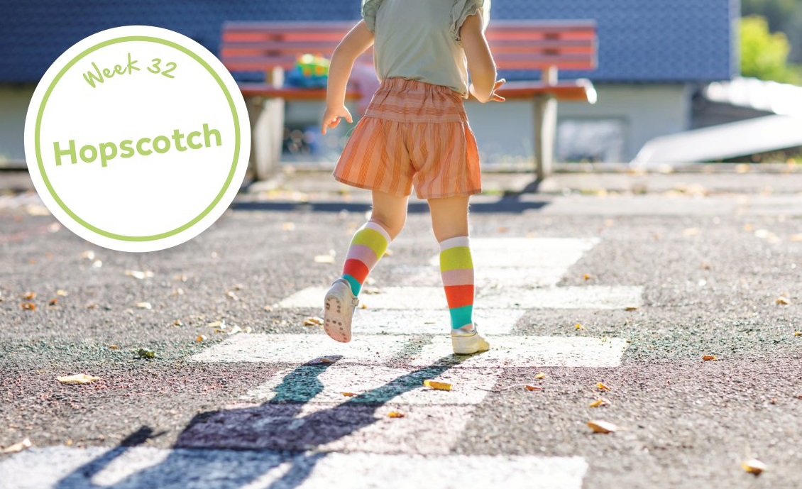 DerbyCC's tweet image. Week 32 of #52Things to do before you're 5 - Hopscotch🤸

Chalk some squares on the ground and fill in some numbers. Find a pebble to throw onto the squares and hop to it.

Playing this game helps children use their motor skills to move around.
More info👉 orlo.uk/d3kpI