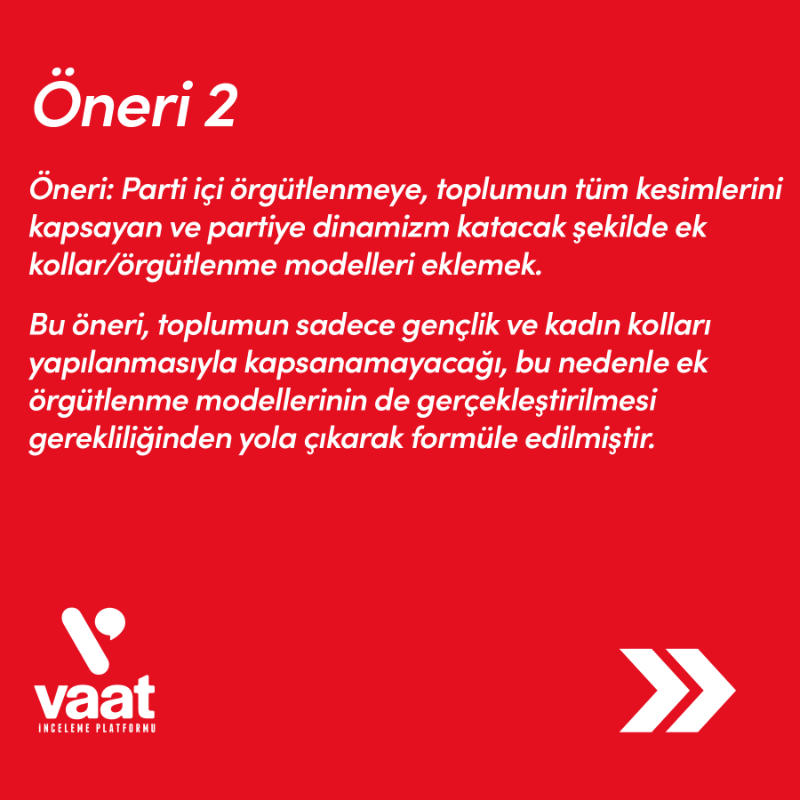 vaatlerorg's tweet photo. Vaat sizin için derledi: CHP'de Reformistler (@reformistler) CHP'de hangi tüzük değişikliklerini öneriyor