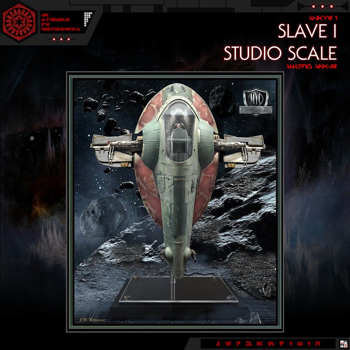LTCoruscant's tweet photo. 𝐌𝐘𝐂 𝐒𝐂𝐔𝐋𝐏𝐓𝐔𝐑𝐄𝐒
MYC Sculptures dévoile sa nouvelle création avec le Slave I de Boba Fett de L'Empire Contre-Attaque.
Ce modèle est disponible en précommande pour 2250$.
#LaTribunedeCoruscant #MYCSculptures #SlaveI #LEmpireContreAttaque https://t.co/mWfa1ErcHH